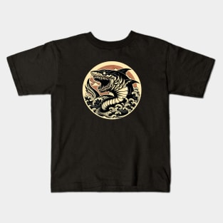 Kaiju with horrible shark head Kids T-Shirt